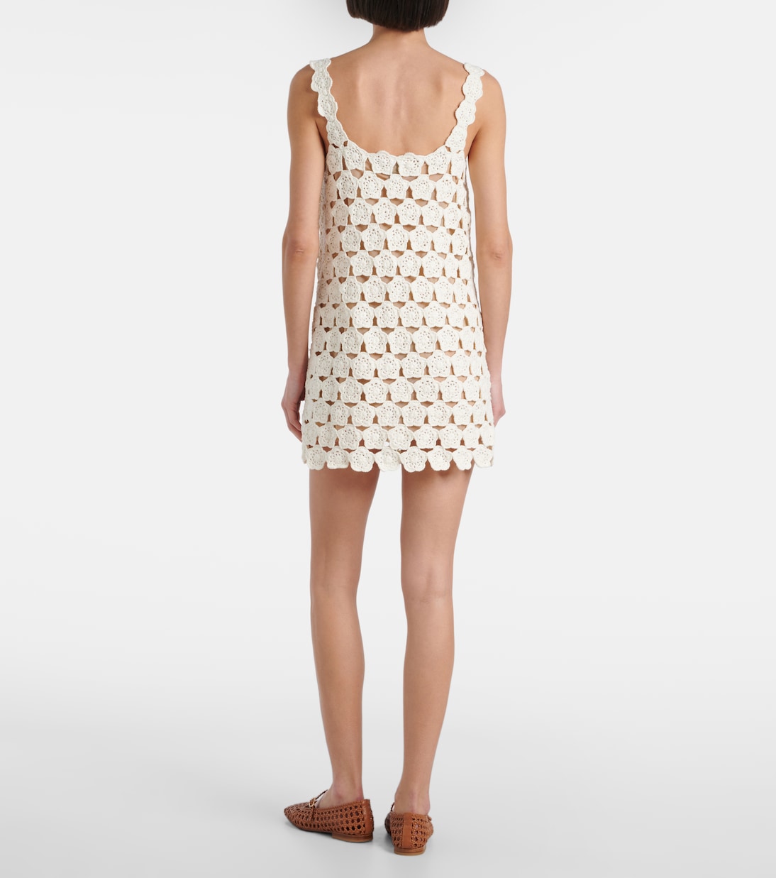 Abito corto Hoya in crochet di cotone | Staud