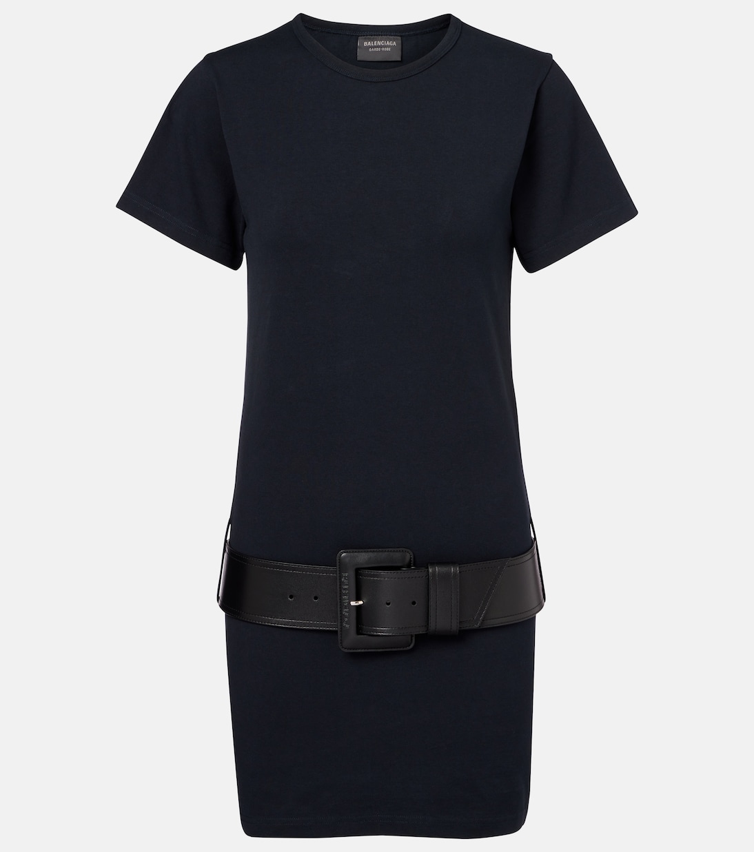 Vestido corto en mezcla de algodón | Balenciaga