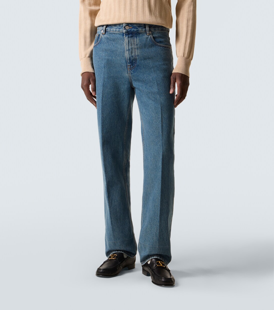 Jeans rectos de tiro medio | Valentino