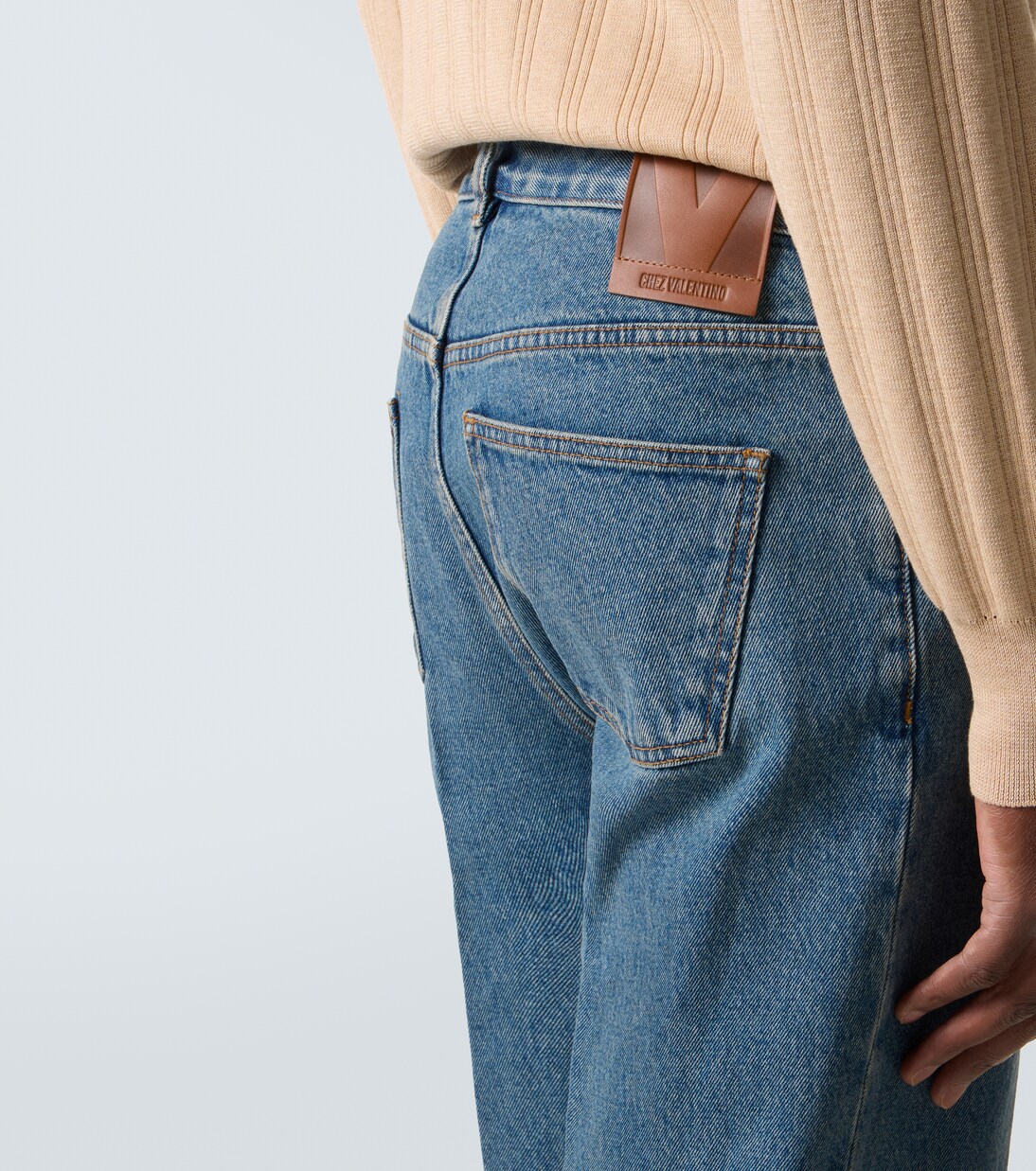 Jeans rectos de tiro medio | Valentino