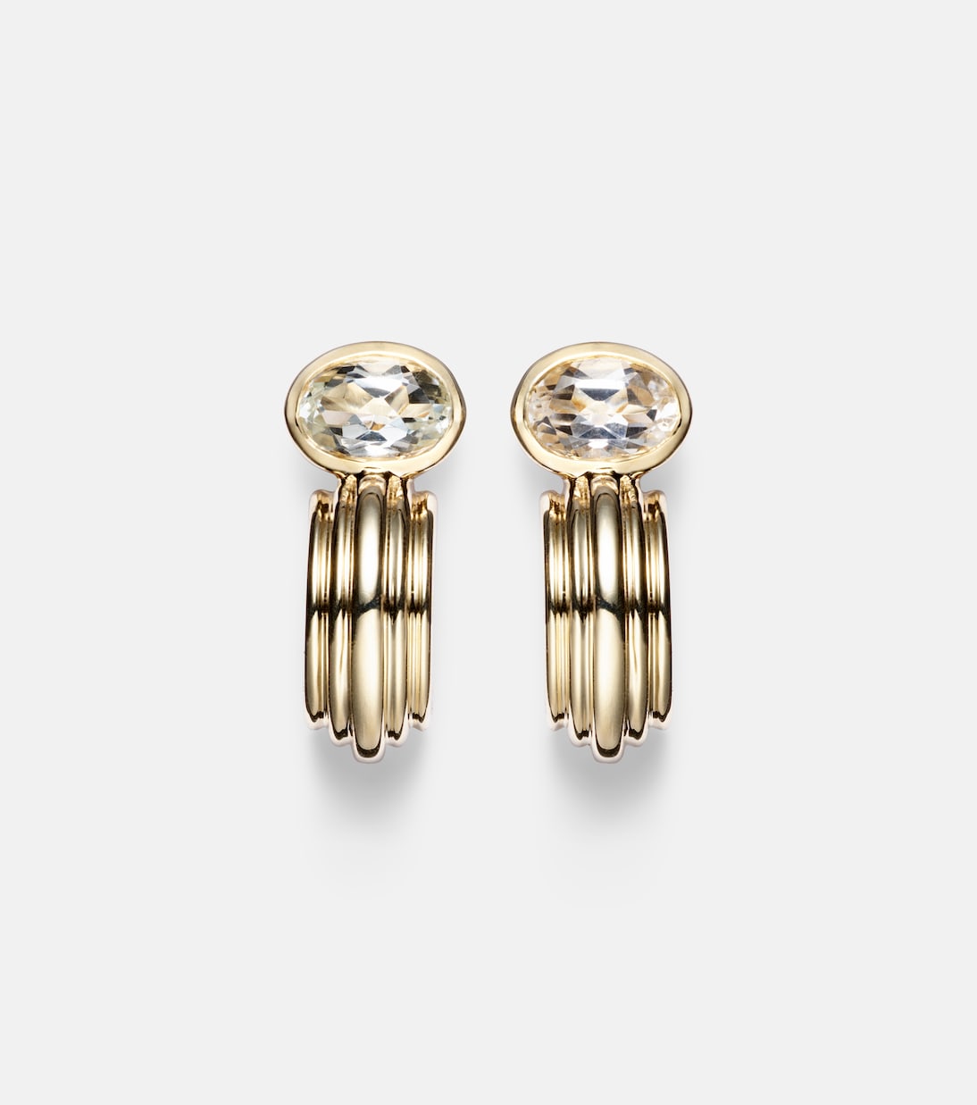 Boucles d’oreilles Pavillion en or 14 ct et topazes | Stone and Strand