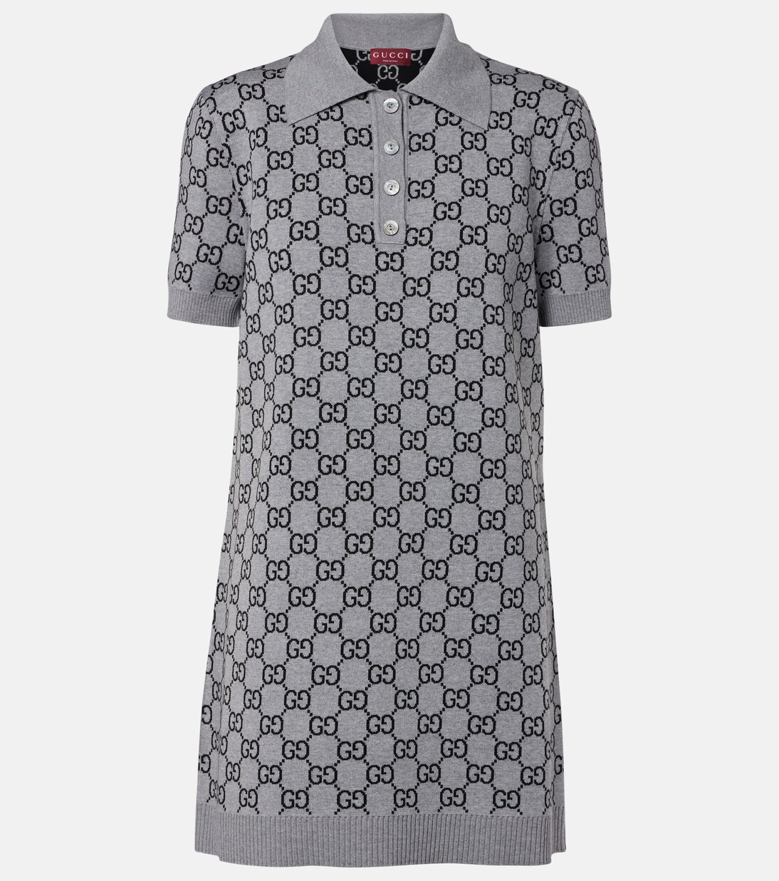 GG wool-blend polo dress | Gucci