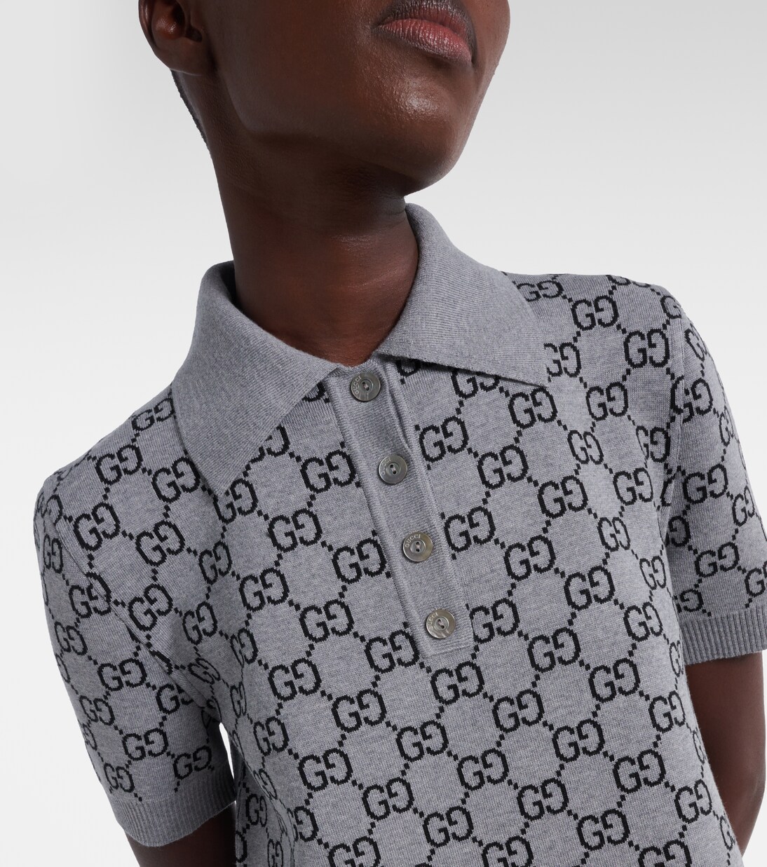 GG wool-blend polo dress | Gucci