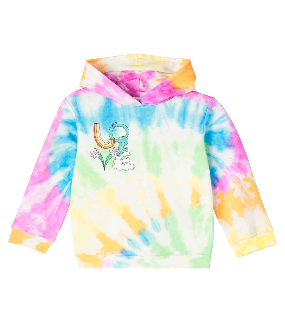 Tie-Dye cotton jersey hoodie | Stella McCartney Kids