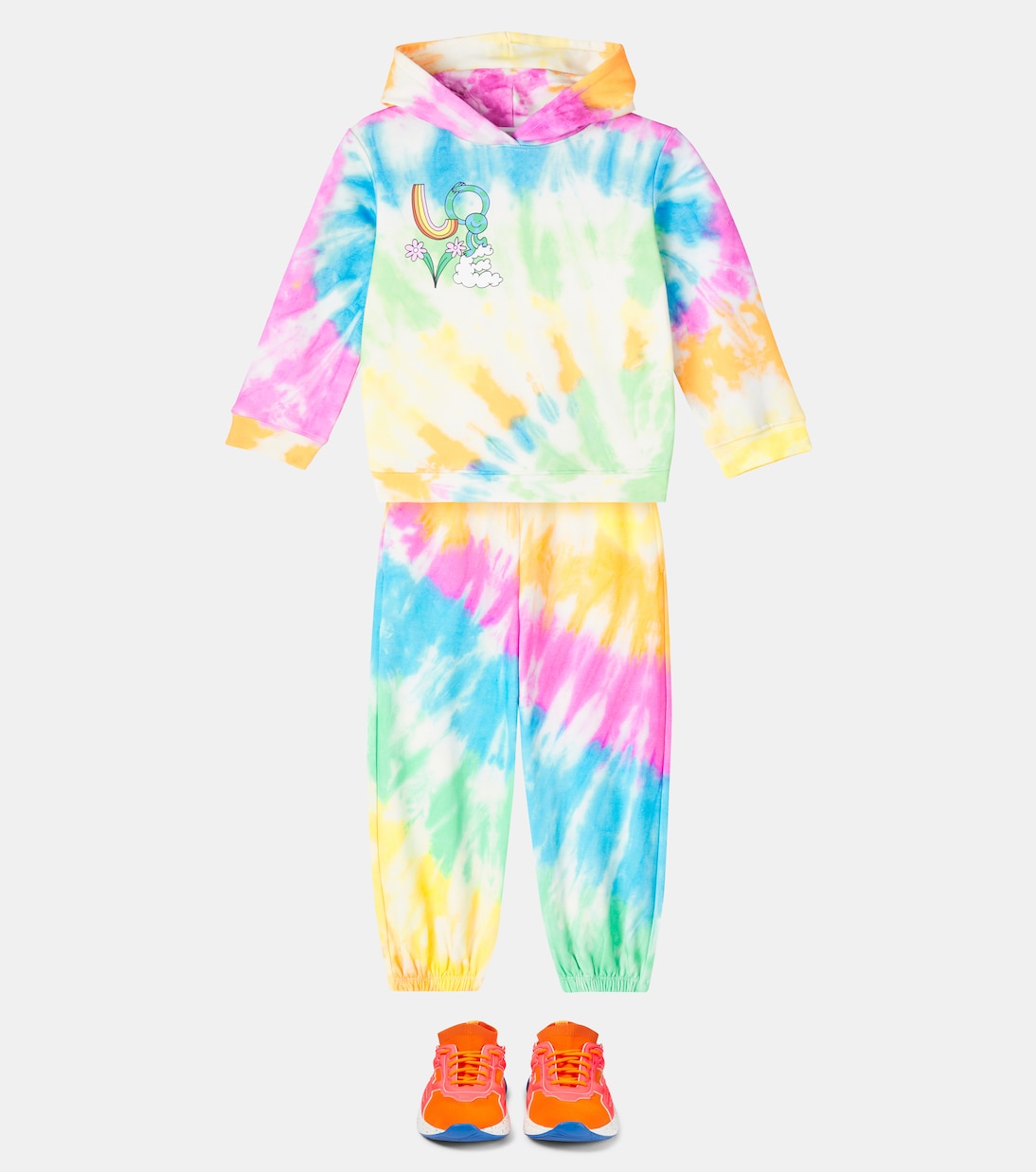Tie-Dye cotton jersey hoodie | Stella McCartney Kids