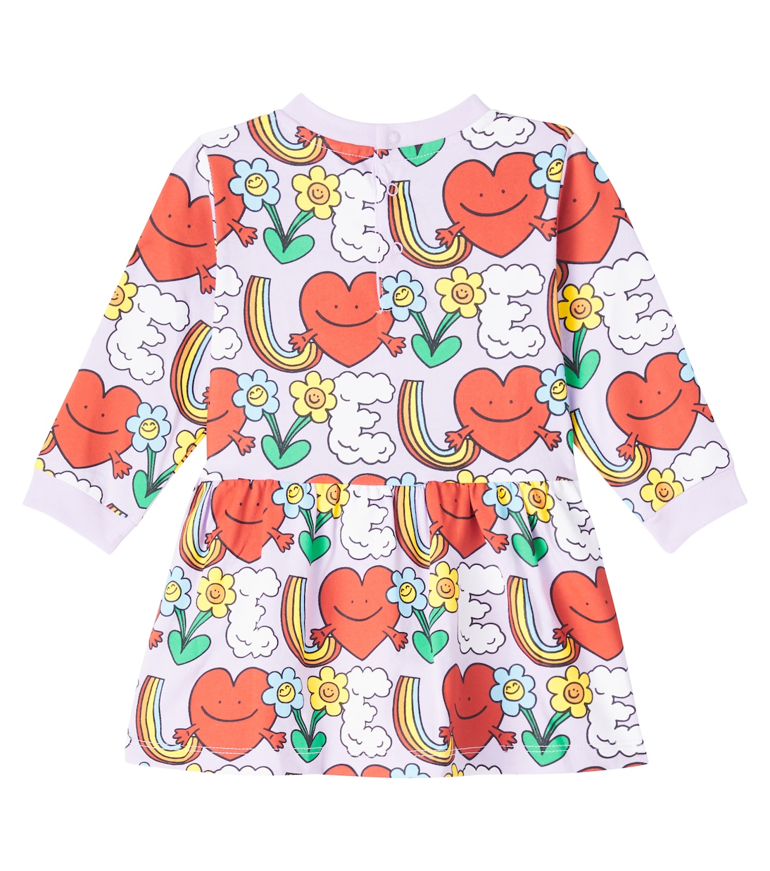 Baby Kleid Rainbow Love aus Baumwoll-Jersey | Stella McCartney Kids