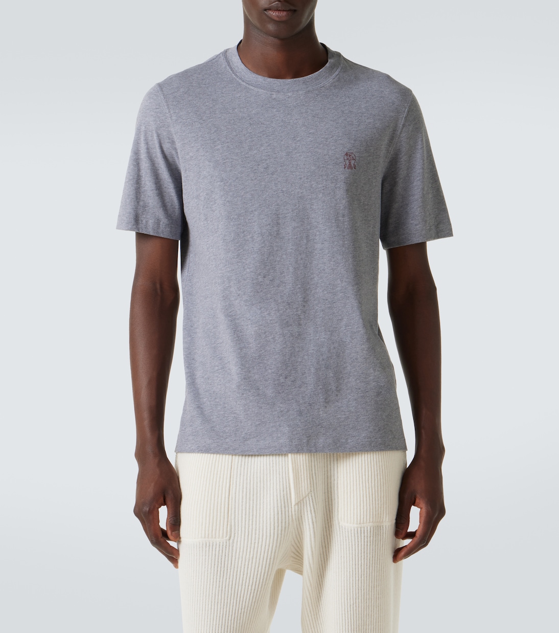 T-shirt in jersey di cotone | Brunello Cucinelli