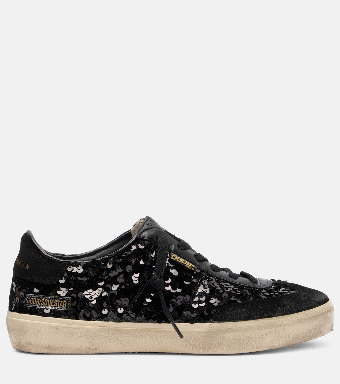 Soul Star sequined leather sneakers | Golden Goose