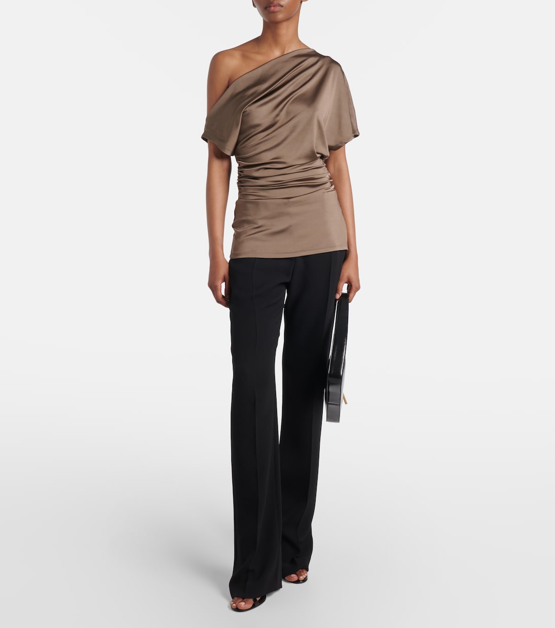 Edel ruched draped jersey top | Tove