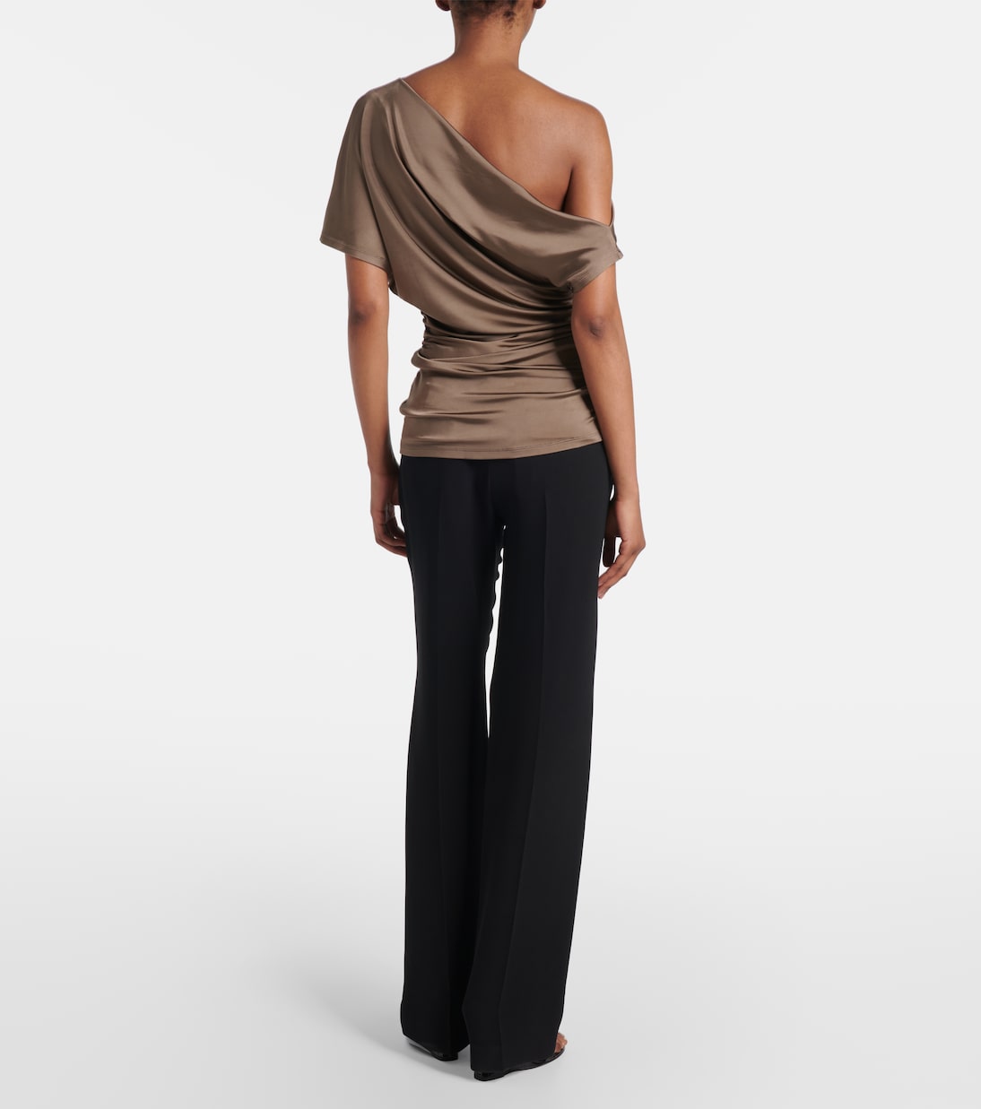 Edel ruched draped jersey top | Tove