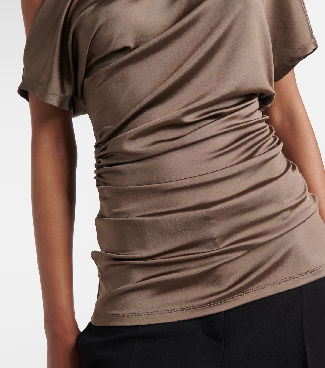 Edel ruched draped jersey top | Tove