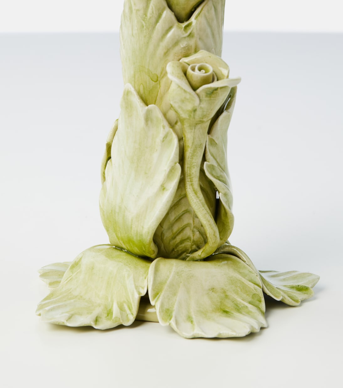 Set of 2 floral ceramic candleholders | Bitossi