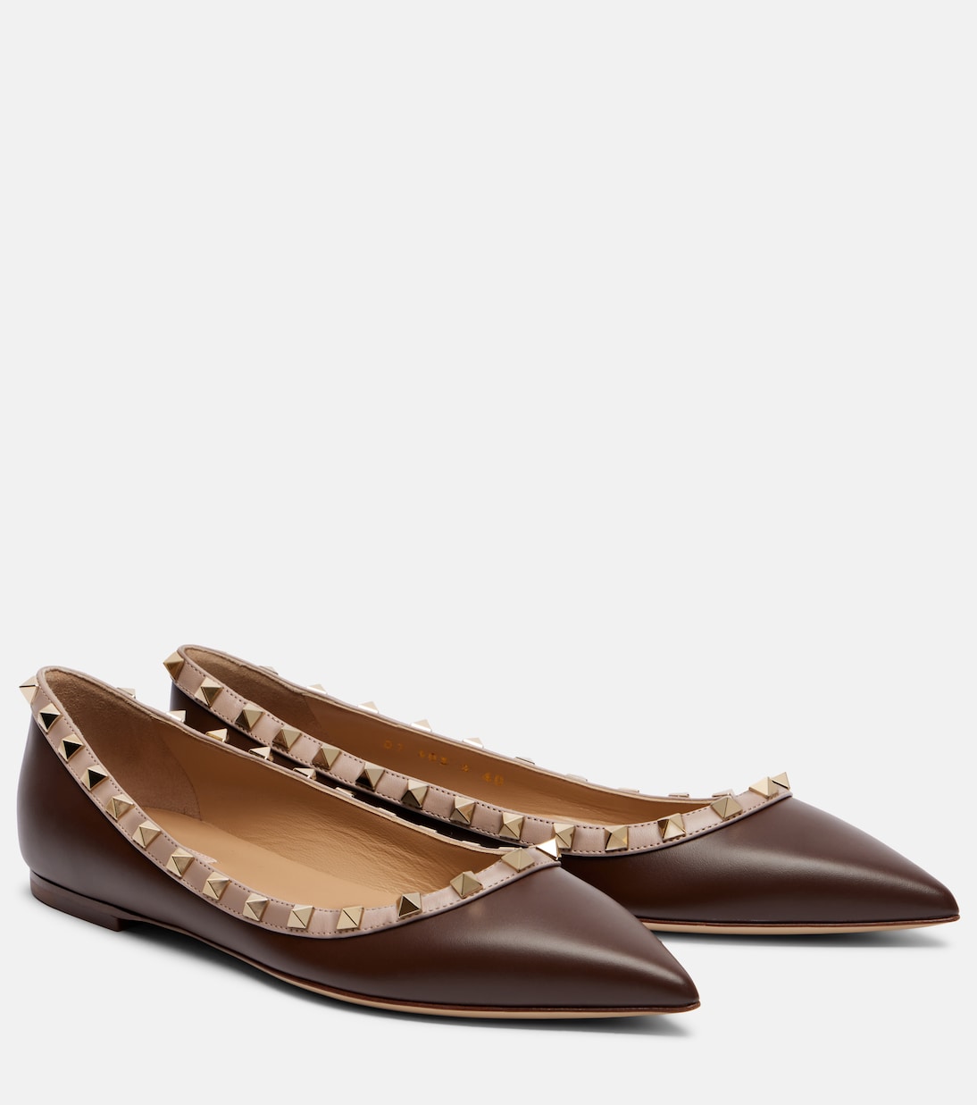 Rockstud leather ballet flats | Valentino Garavani