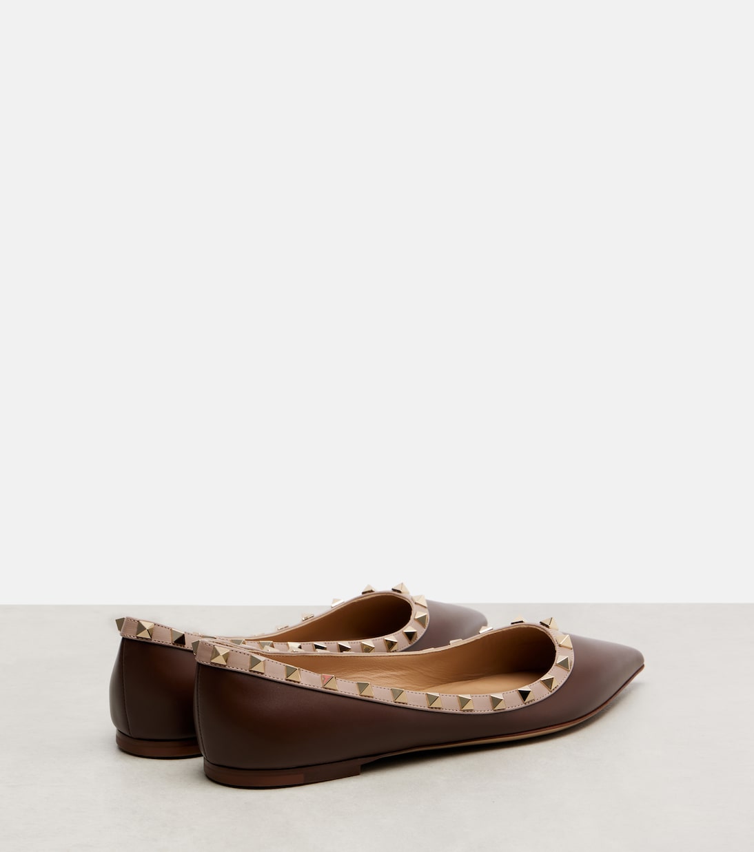 Rockstud leather ballet flats | Valentino Garavani