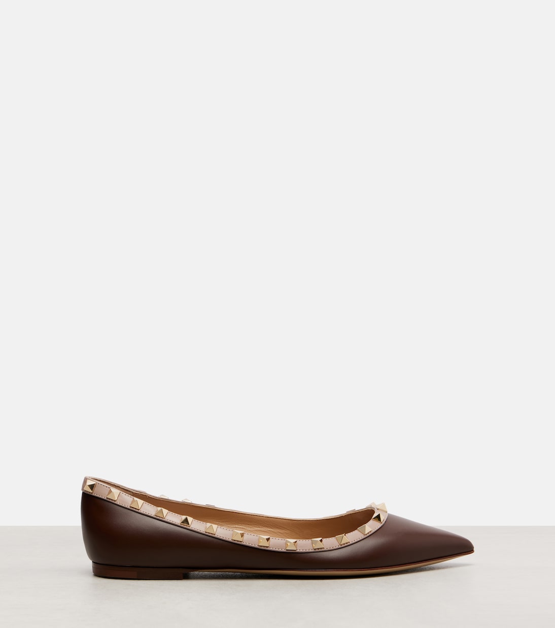 Rockstud leather ballet flats | Valentino Garavani