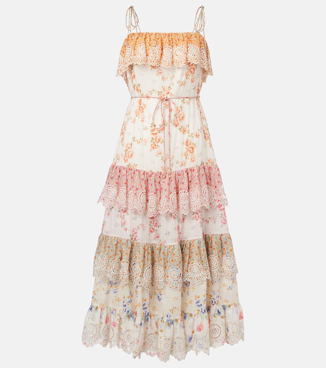 Vestido largo Lucky de algodón | Zimmermann