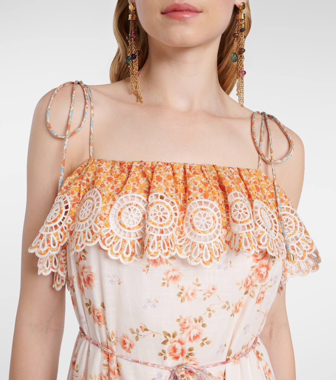 Vestido largo Lucky de algodón | Zimmermann