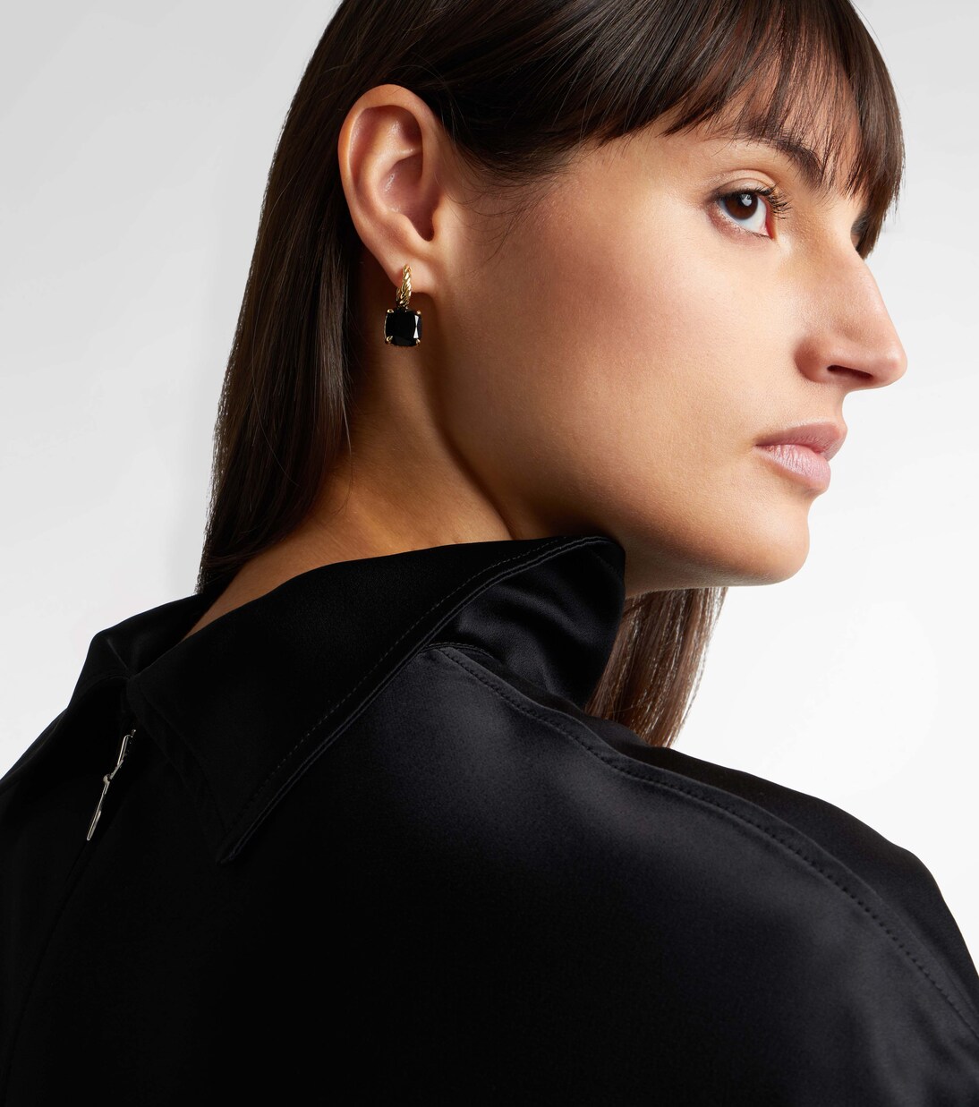 Pendientes Marbella de oro de 18 ct (750/1000) con ónix | David Yurman