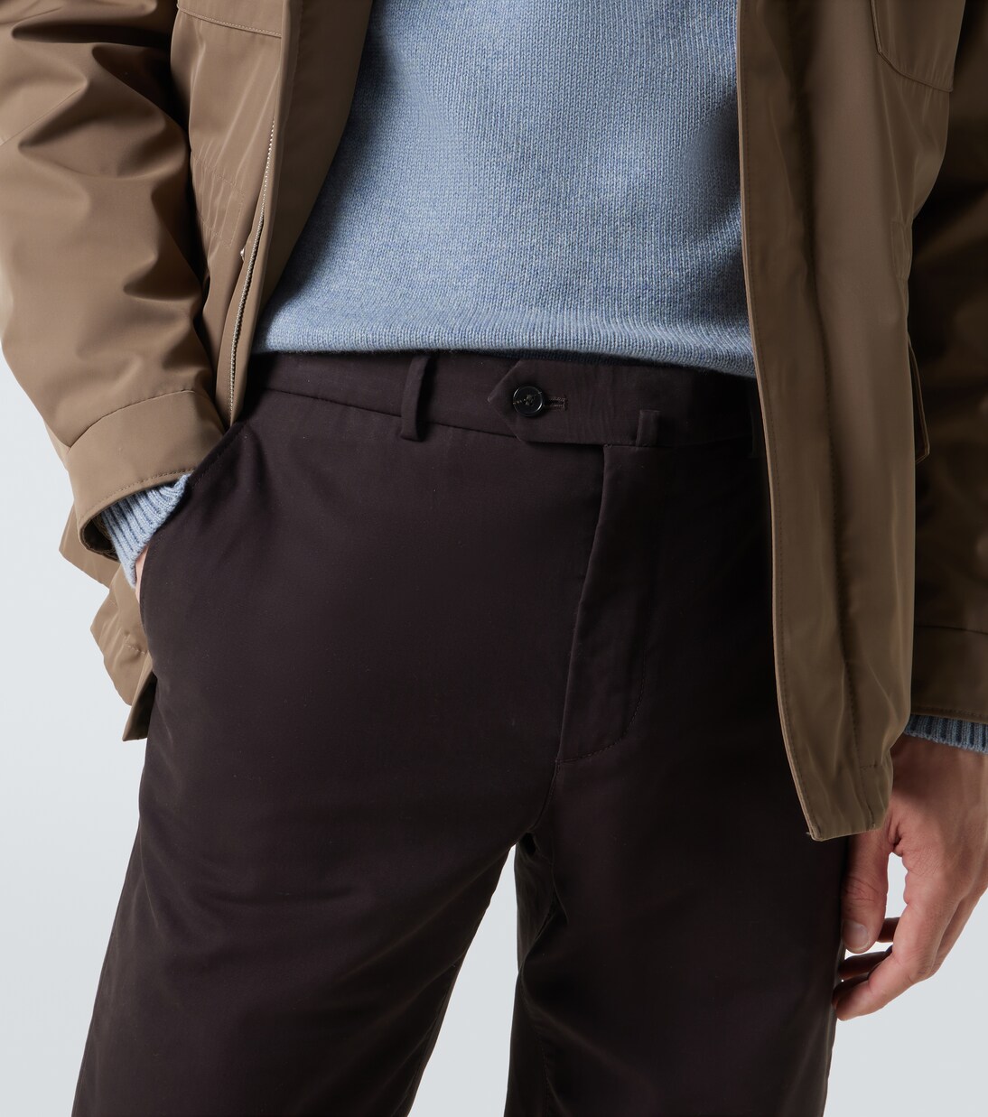 Chinohose Carlo aus einem Baumwollgemisch | Loro Piana