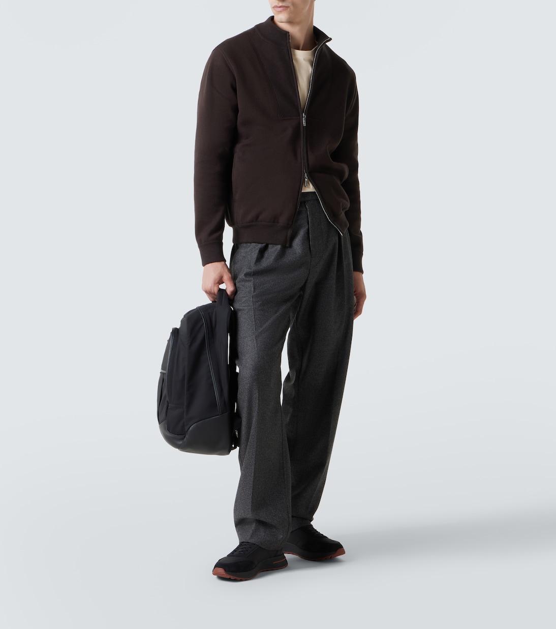 Week End Walk suede-trimmed sneakers | Loro Piana