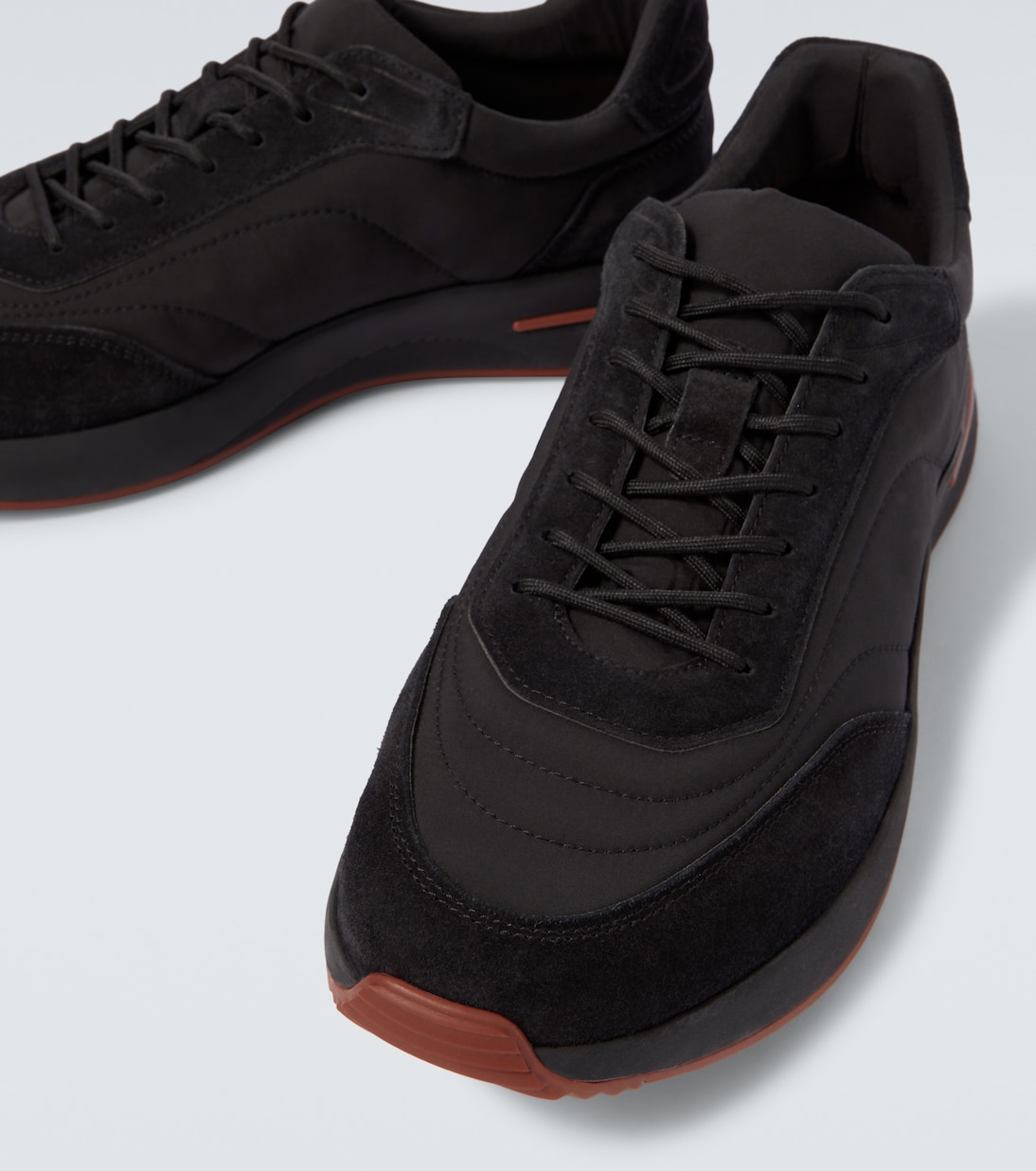 Week End Walk suede-trimmed sneakers | Loro Piana