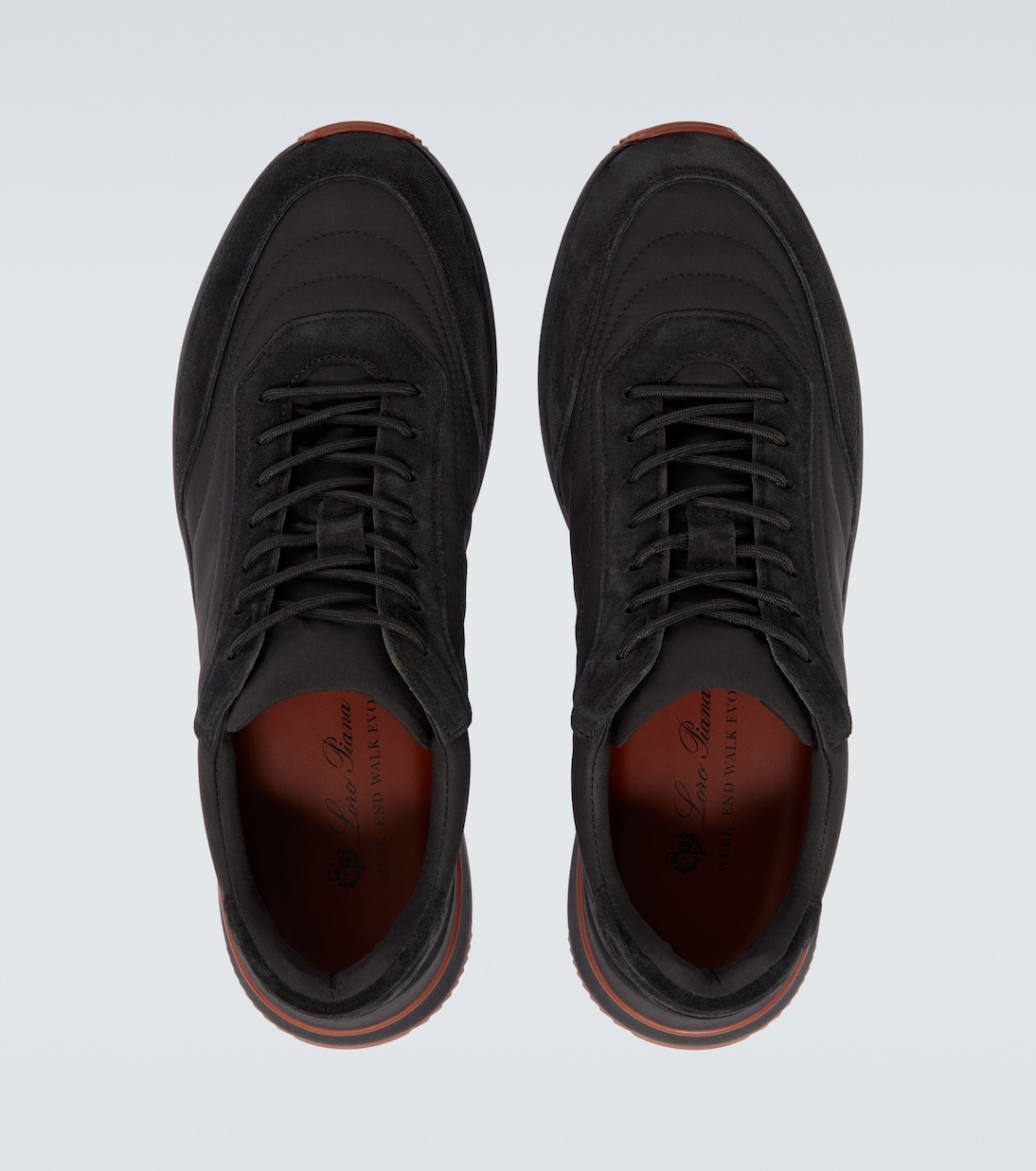 Week End Walk suede-trimmed sneakers | Loro Piana