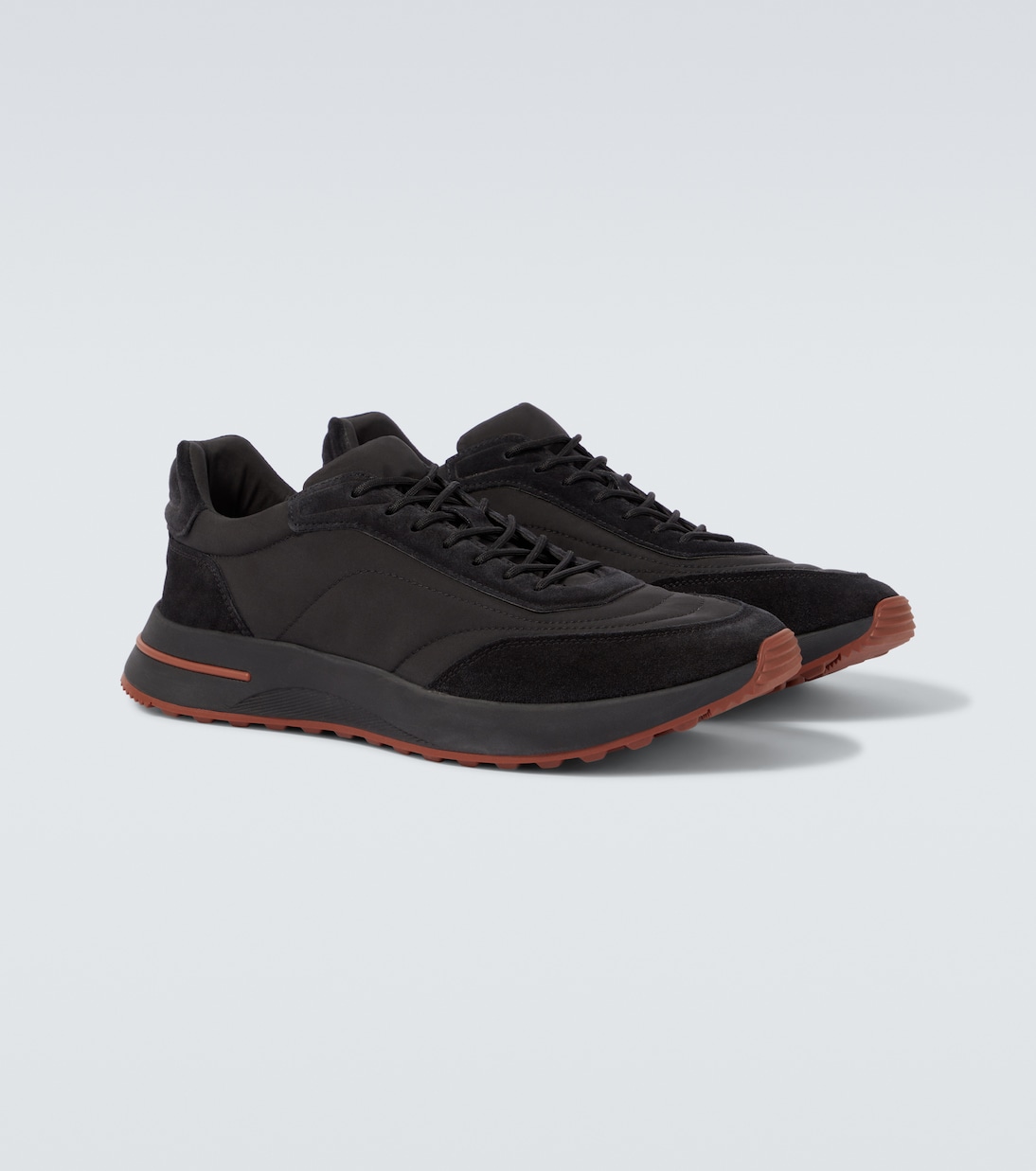 Week End Walk suede-trimmed sneakers | Loro Piana