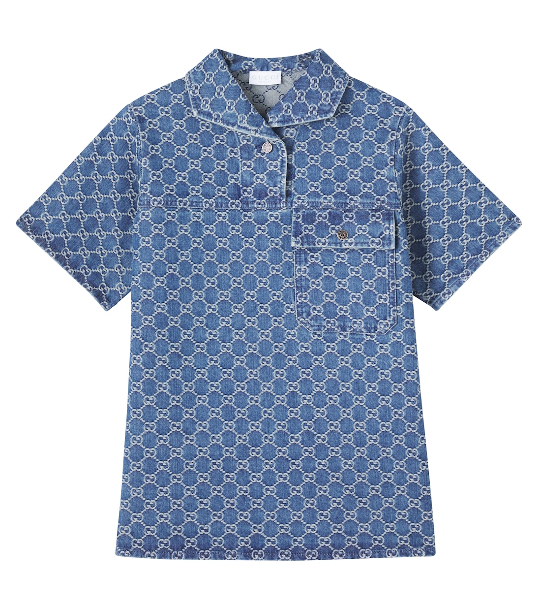 Kleid GG aus Denim | Gucci Kids