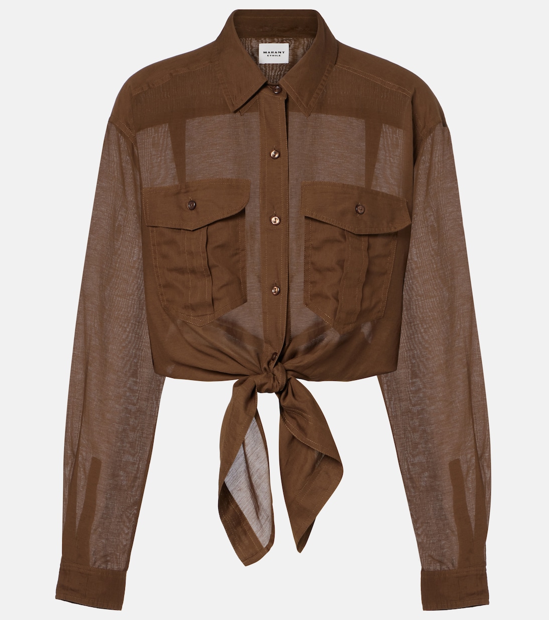 Chemise Nath raccourcie en coton mélangé | Marant Etoile