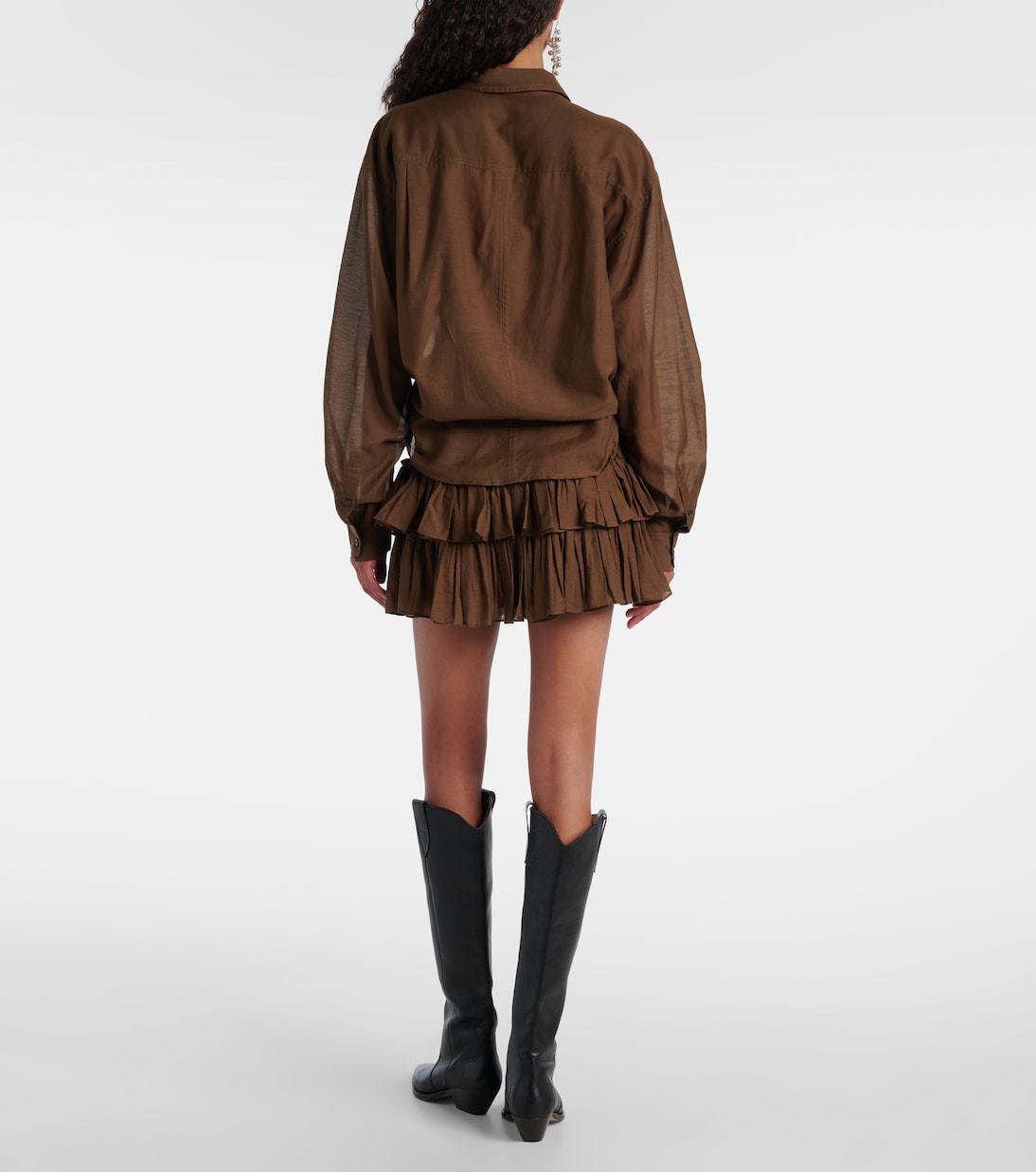 Chemise Nath raccourcie en coton mélangé | Marant Etoile