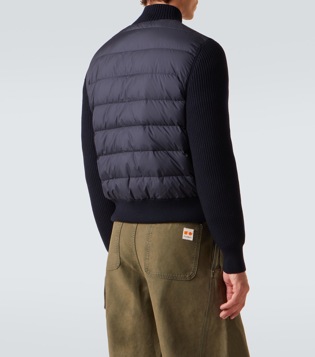 Down-paneled virgin wool cardigan | Moncler