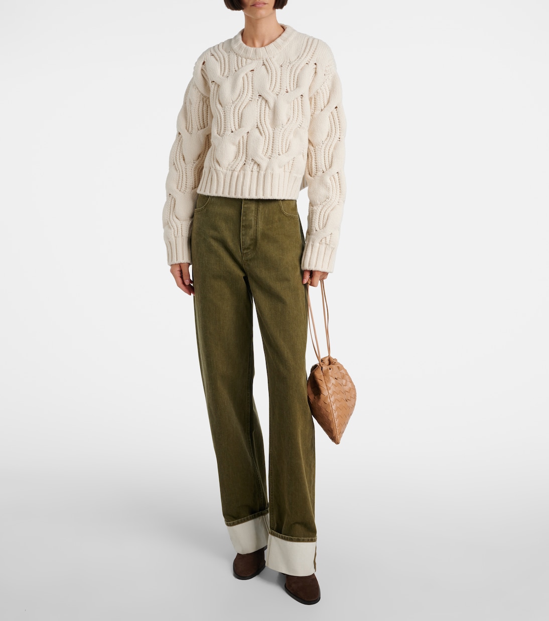 Dustbag Intrecciato Small leather clutch | Bottega Veneta