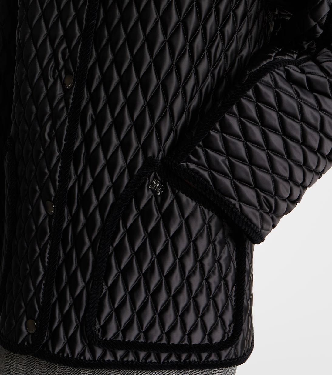 Corduroy-trimmed quilted jacket | Burberry