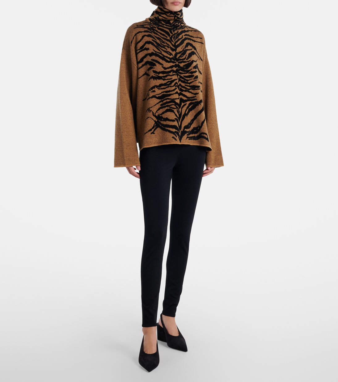 Jacquard turtleneck sweater | Alaïa