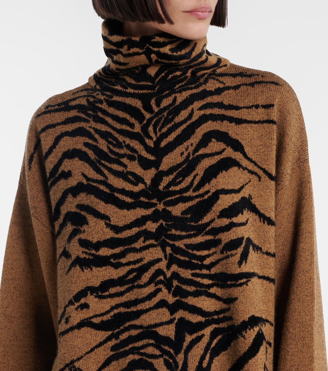 Jacquard turtleneck sweater | Alaïa
