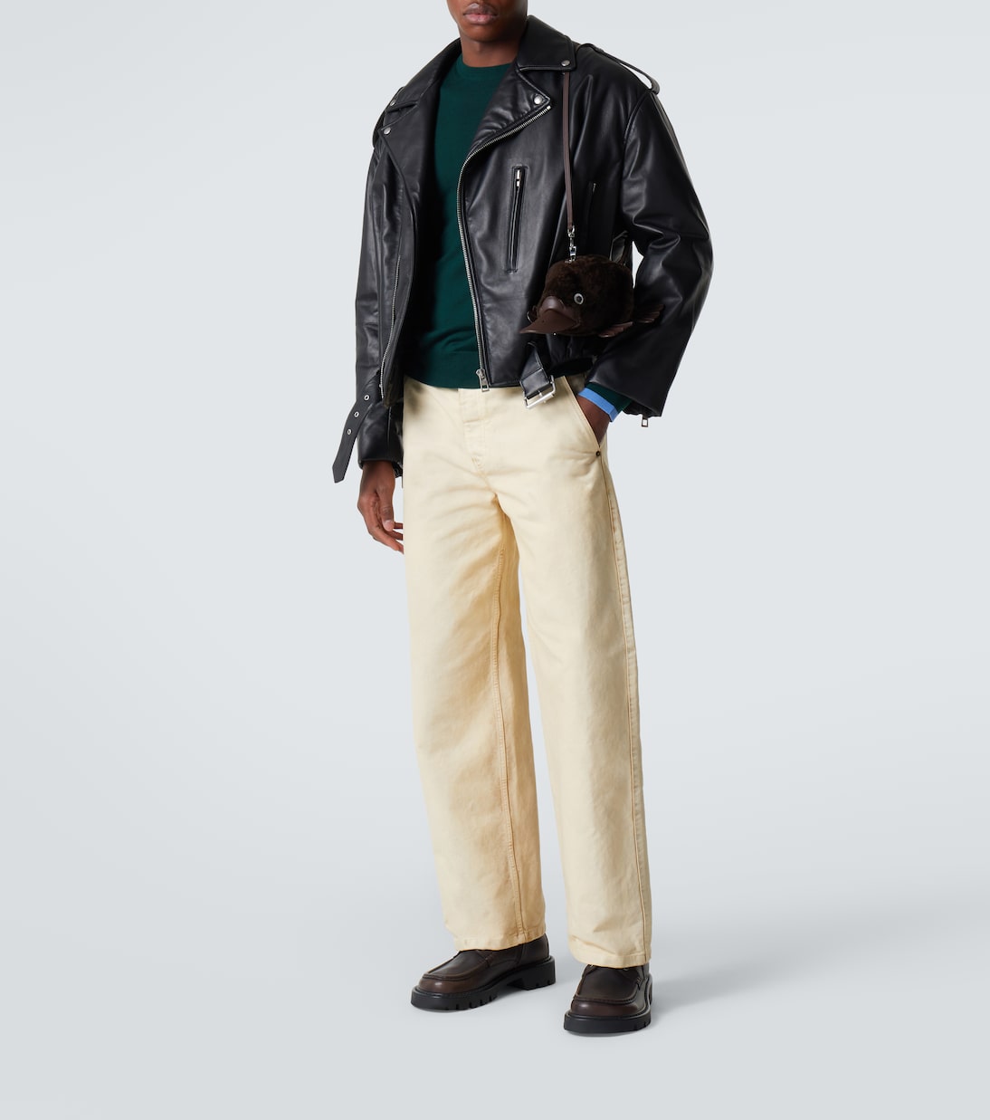 Platypus shearling crossbody bag | Loewe