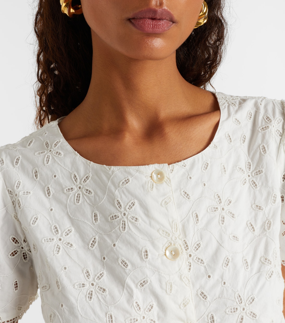 Salma embroidered cotton top | Posse