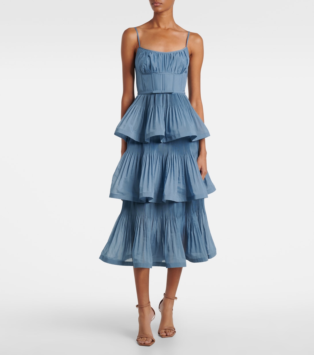 Tiered bustier dress | Zimmermann