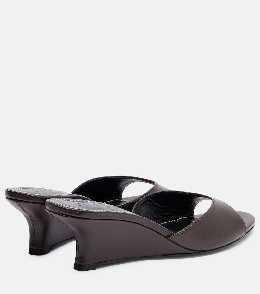 Brigitte leather wedge mules | Staud