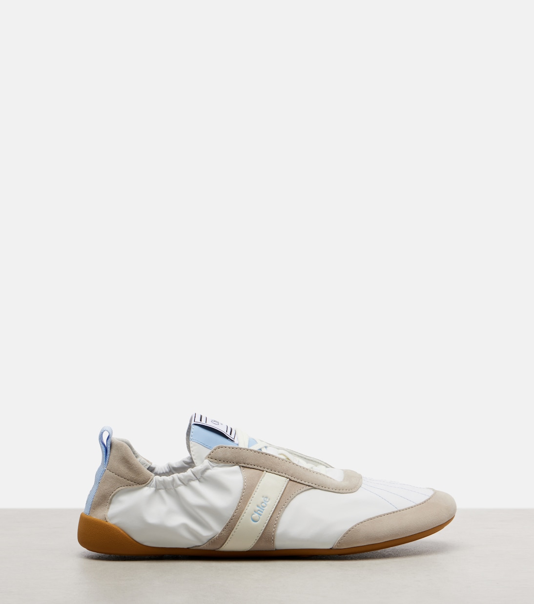 Chloé Kick suede-trimmed sneakers | Chloé