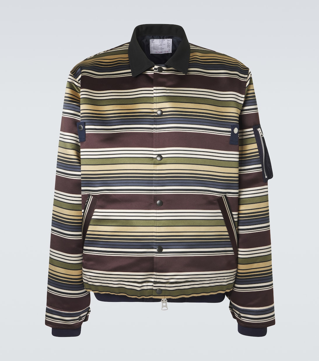 Striped blouson jacket | Sacai