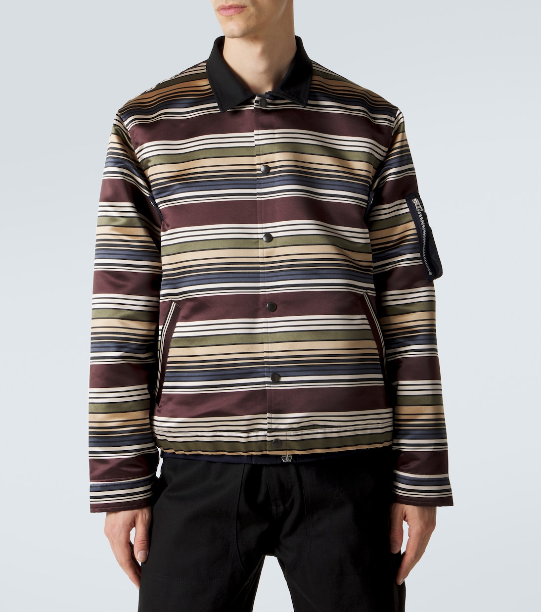 Striped blouson jacket | Sacai
