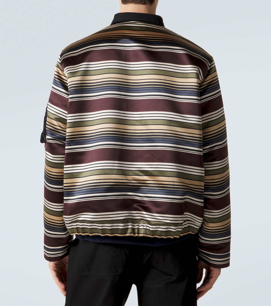 Striped blouson jacket | Sacai