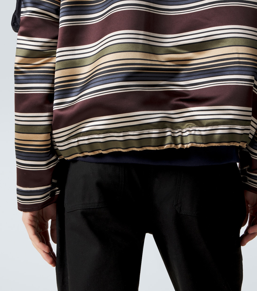 Striped blouson jacket | Sacai