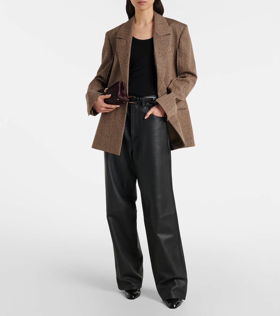 Blazer in misto lana a spina di pesce | Róhe