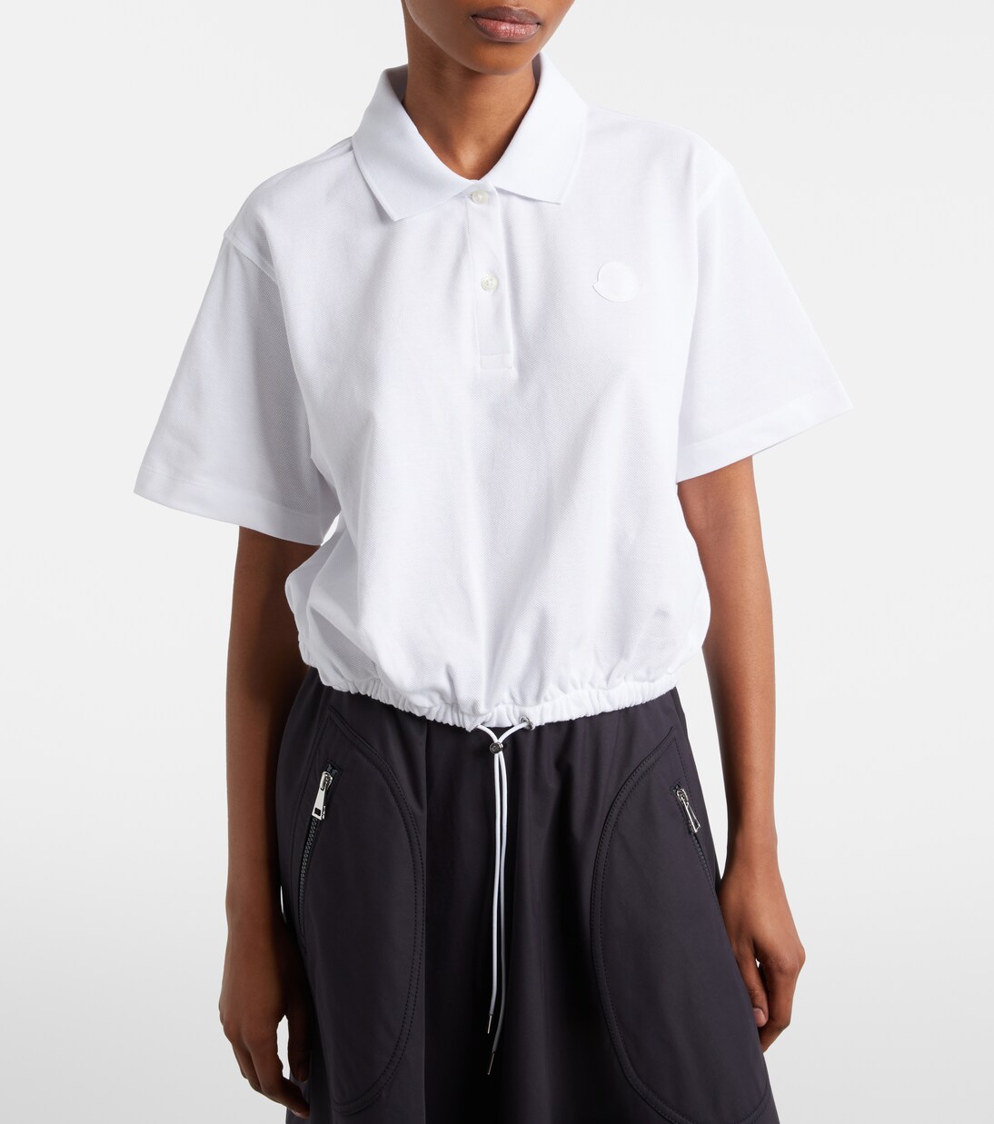 Cotton piqué polo shirt | Moncler