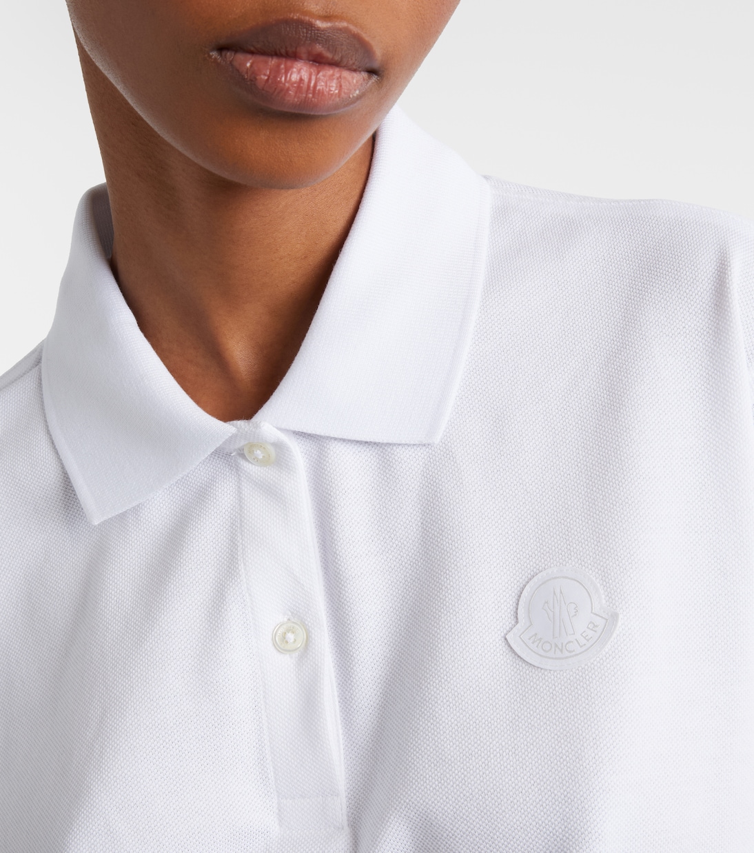 Cotton piqué polo shirt | Moncler