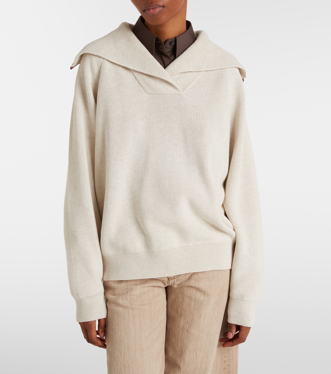 Monili cotton sweater | Brunello Cucinelli