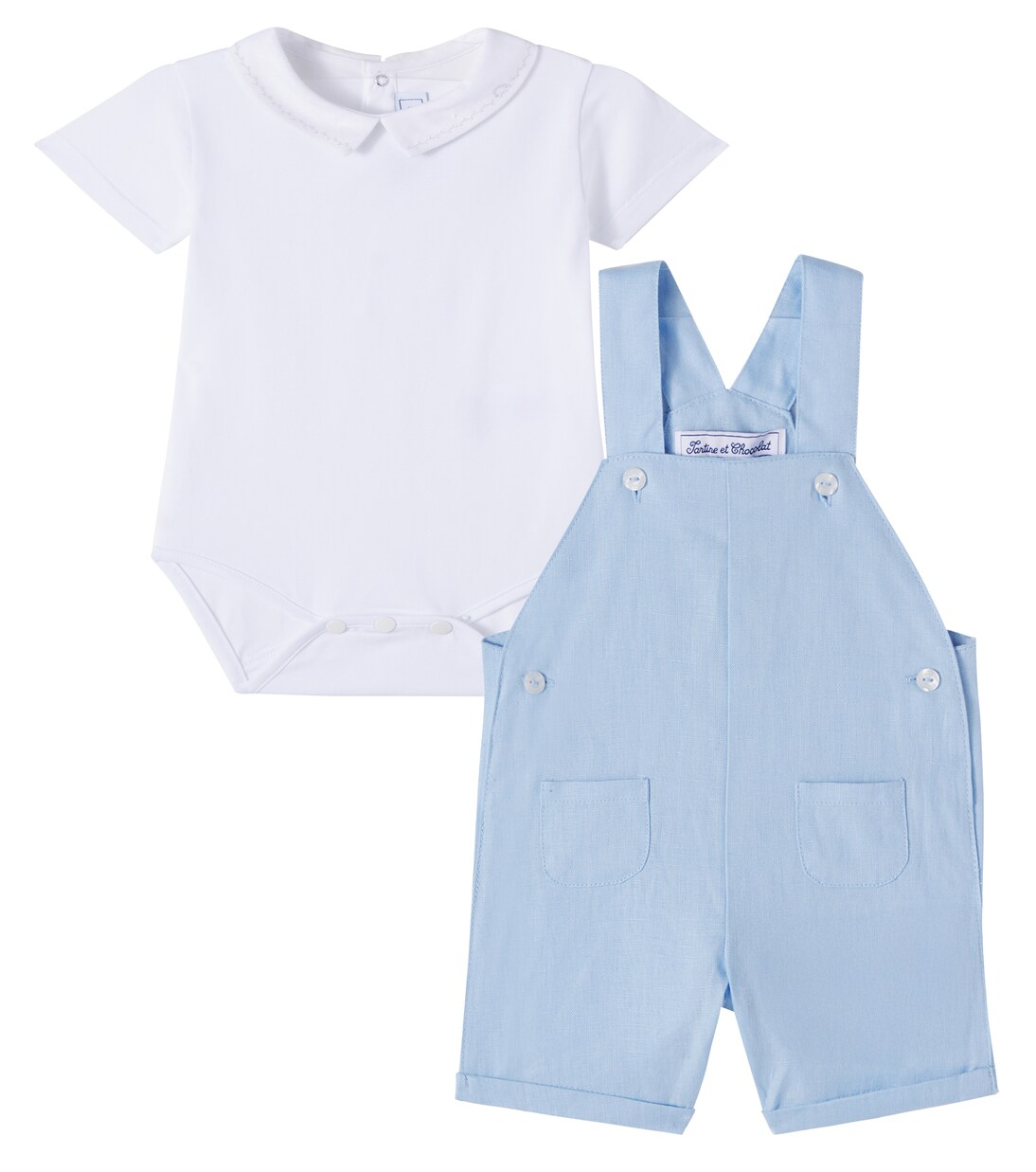 Baby Set aus Body und Latzhose | Tartine et Chocolat