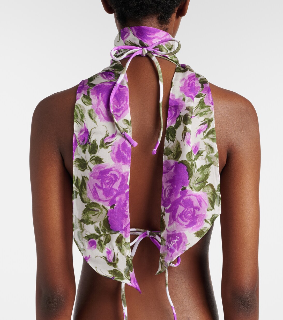 Chloé Bloom floral silk scarf | Chloé